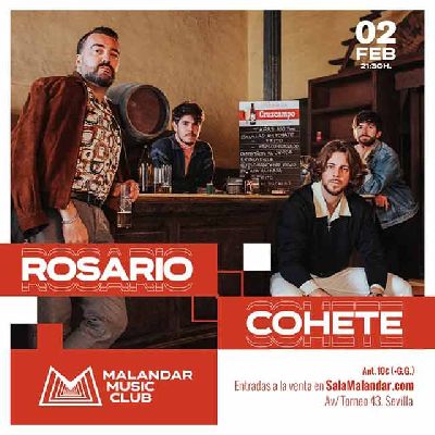 Cartel del concierto de Rosario Cohete en Malandar Sevilla 2024
