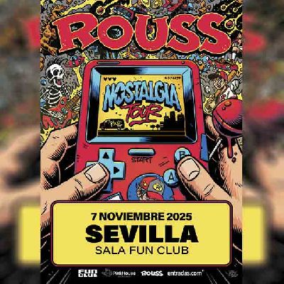 Cartel del concierto de Rouss en FunClub Sevilla 2025