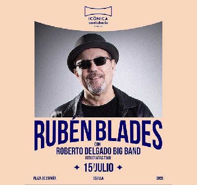 Cartel del concierto de Rubén Blades en el festival Icónica Sevilla Fest 2026