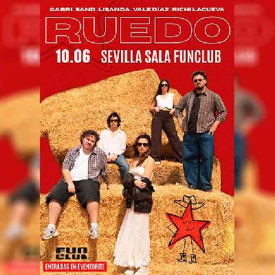Cartel del concierto de Ruedo en FunClub Sevilla 2026