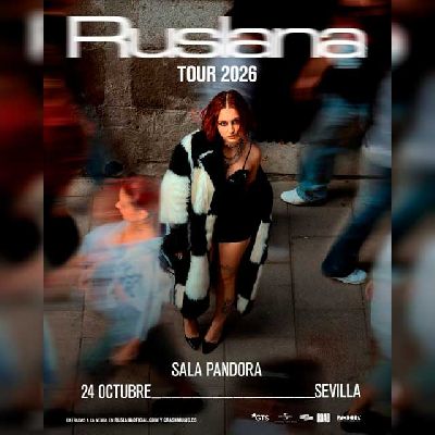 Cartel del concierto de Ruslana en Pandora Sevilla 2026