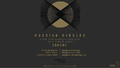 Cartel del concierto de Russian Circles y Torche en la Sala X de Sevilla 2020