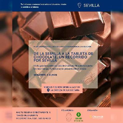 Cartel de la ruta De la semilla a la tableta en Sevilla 2025