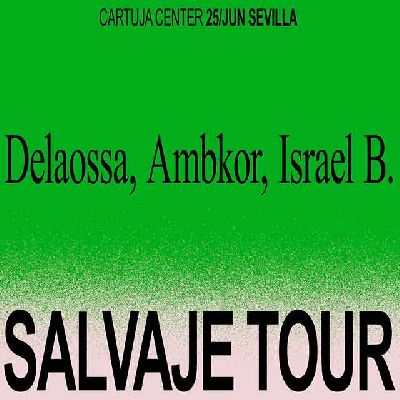 Cartel de Salvaje Tour en el Cartuja Center de Sevilla 2021