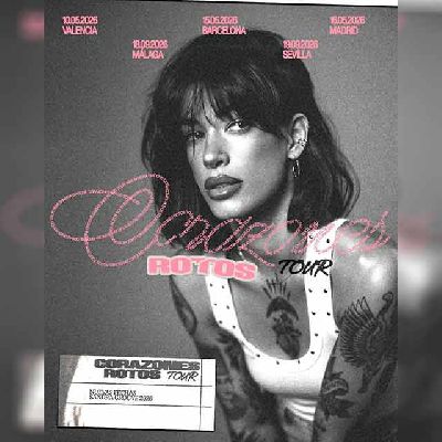 Cartel de la gira Corazones rotos Tour 2026 de Sandra Groove