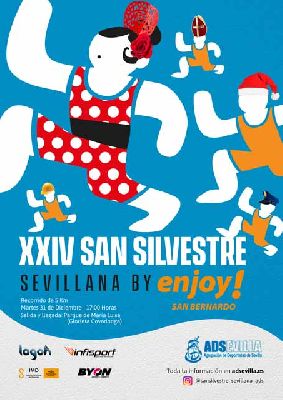 Cartel de la XXIV San Silvestre Sevillana 2019