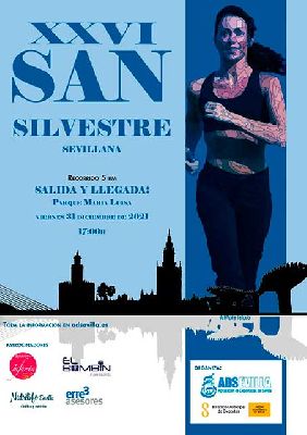 Cartel de la XXVI San Silvestre Sevillana 2021