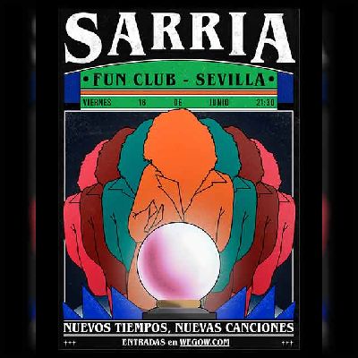 Cartel del concierto de Sarria en FunClub Sevilla 2023