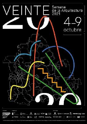 Cartel de la XX Semana de la Arquitectura 2021 de Sevilla