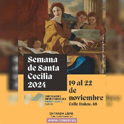 Cartel de la Semana Musical Ceciliana 2024 del Conservatorio Manuel Castillo de Sevilla