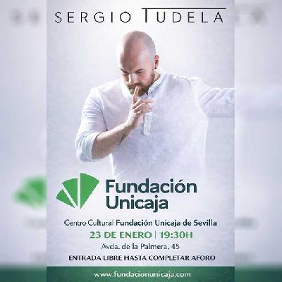 Cartel del concierto de Sergio Tudela en el Centro Fundación Unicaja de Sevilla