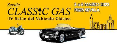 Cartel del IV Salón del Vehículo Clásico, Sevilla Classic Gas 2023 en Fibes Sevilla