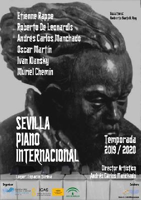 Cartel del ciclo Sevilla Piano Internacional 2019-2020