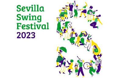 Cartel de la undécima edición del Festival Sevilla Swing! 2023