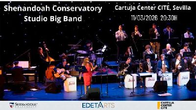 Cartel de Shenandoah Conservatory Studio Big Band en el Cartuja Center de Sevilla 2026