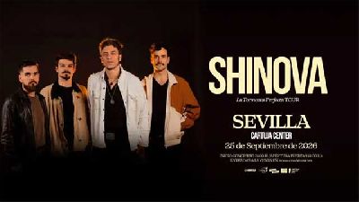 Cartel de Shinova en el Cartuja Center de Sevilla 2026