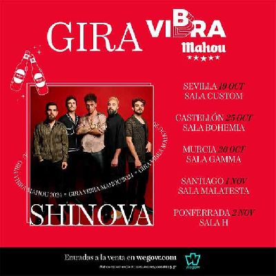 Cartel de la gira Vibra Mahou de Shinova