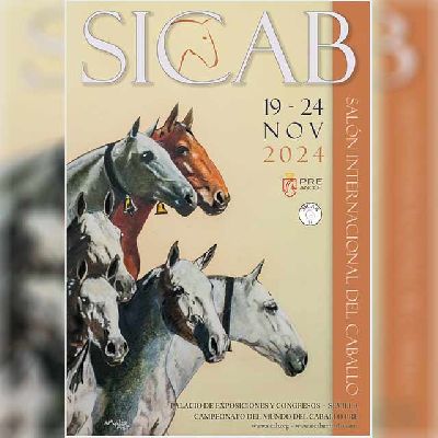 Cartel del Salón Internacional del Caballo (SICAB) en Fibes en Sevilla 2024