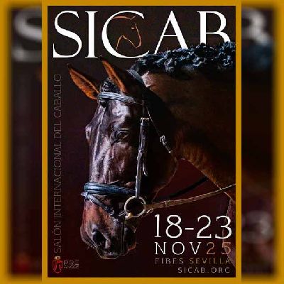 Cartel del Salón Internacional del Caballo (SICAB) en Fibes en Sevilla 2025