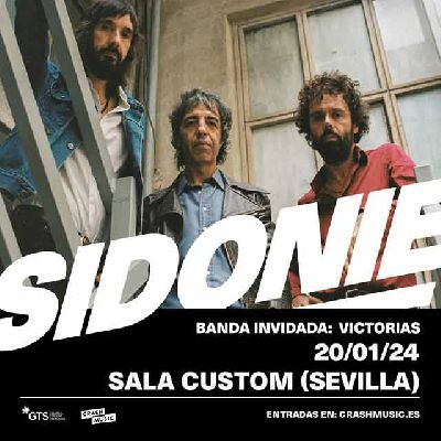 Cartel del concierto de Sidonie y Victorias en Custom Sevilla 2024