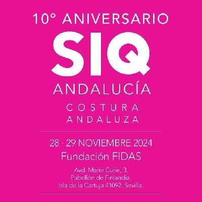 Cartel de la SIQ Andalucía Costura Andaluza en FIDAS Sevilla 2024