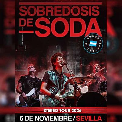 Cartel del concierto de Sobredosis de Soda en Malandar Sevilla 2026