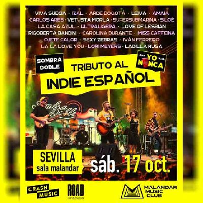 Cartel del concierto de Sombra Doble en Malandar Sevilla 2026