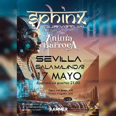 Cartel del concierto de Sphinx y Ánima Barroca en Malandar Sevilla 2025