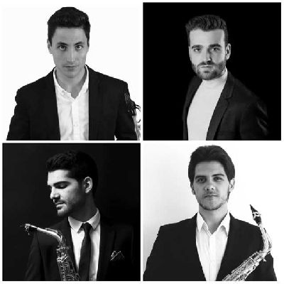 Foto promocional del SQ4 cuarteto de saxofones