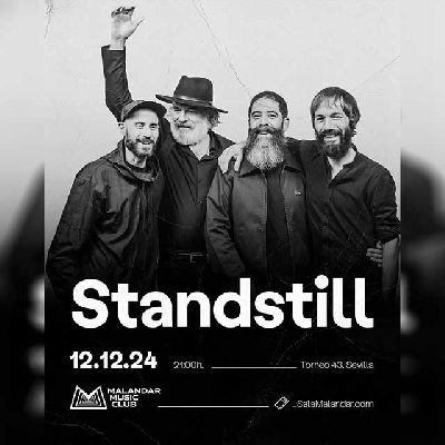 Cartel del concierto de Standstill en Malandar Sevilla 2024