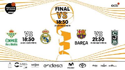 Cartel de la Supercopa de baloncesto en Sevilla 2022