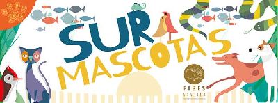 Cartel de Sur Mascotas 2019 en Fibes Sevilla, marzo de 2019
