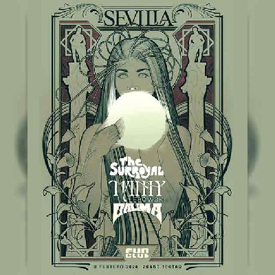 Cartel del concierto de The Surroyal, Manny Lebowski y Calima en FunClub Sevilla 2024