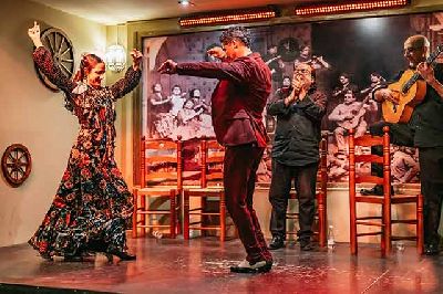 Foto promocional de un espectáculo en el Tablao flamenco La Cantaora en Sevilla