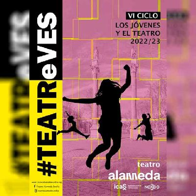 Cartel del ciclo TEATReVES Los jóvenes y el teatro en Sevilla (2022-2023)