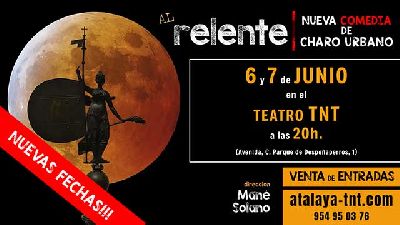 Cartel de la obra Al relente de Charo Urbano en el Teatro TNT de Sevilla 2024