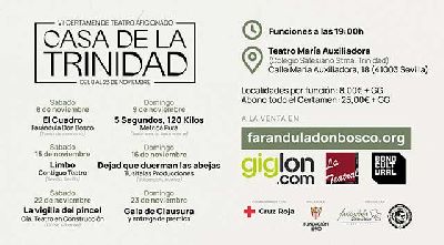 Cartel del Certamen de Teatro Aficionado Casa de la Trinidad en Sevilla 2025