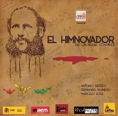 Imagen promocional de la obra de teatro El himnovador