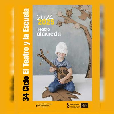 Cartel del ciclo El teatro y la escuela en Sevilla (2024-2025)