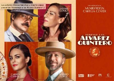 Cartel de Homenaje a los Álvarez Quintero en el Cartuja Center de Sevilla 2021