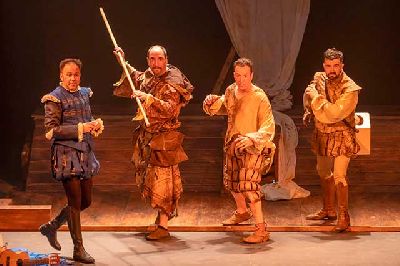 Foto promocional de la obra La desconquista de la compañía Ron Lalá