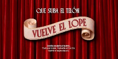 Cartel de la reapertura del Teatro Lope de Vega de Sevilla