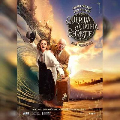 Cartel de la obra Querida Agatha Christie con Carmen Morales y Juan Meseguer