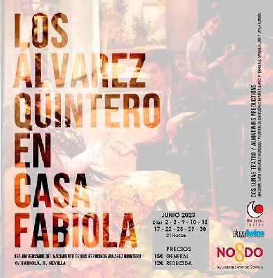 Cartel de Los Álvarez Quintero en Casa Fabiola 2023