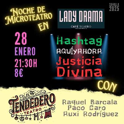 Cartel de El Tendedero Teatro en Lady Drama Café Teatro Sevilla 2025