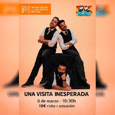 Cartel de Una visita inesperada en el Museo de las ilusiones de Sevilla 2026