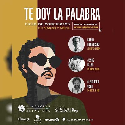 Cartel de los conciertos Te doy la palabra en la Fundación Madariaga Sevilla 2025