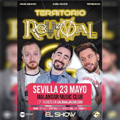 Cartel del concierto de Territorio Revival en Malandar Sevilla 2024