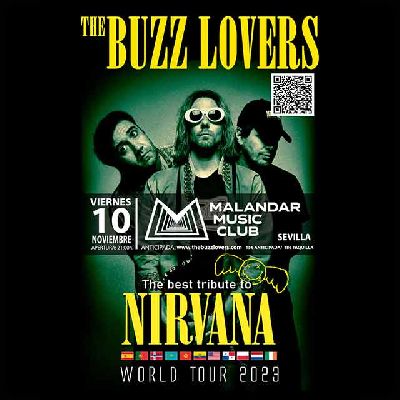 Cartel del concierto de The Buzz Lovers en Malandar Sevilla 2023