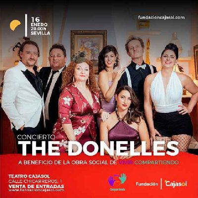 Cartel de The Donelles en Cajasol Sevilla 2026